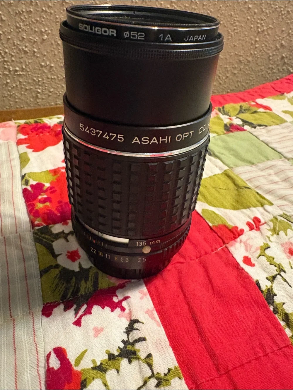 135mm Camera Lens - Black